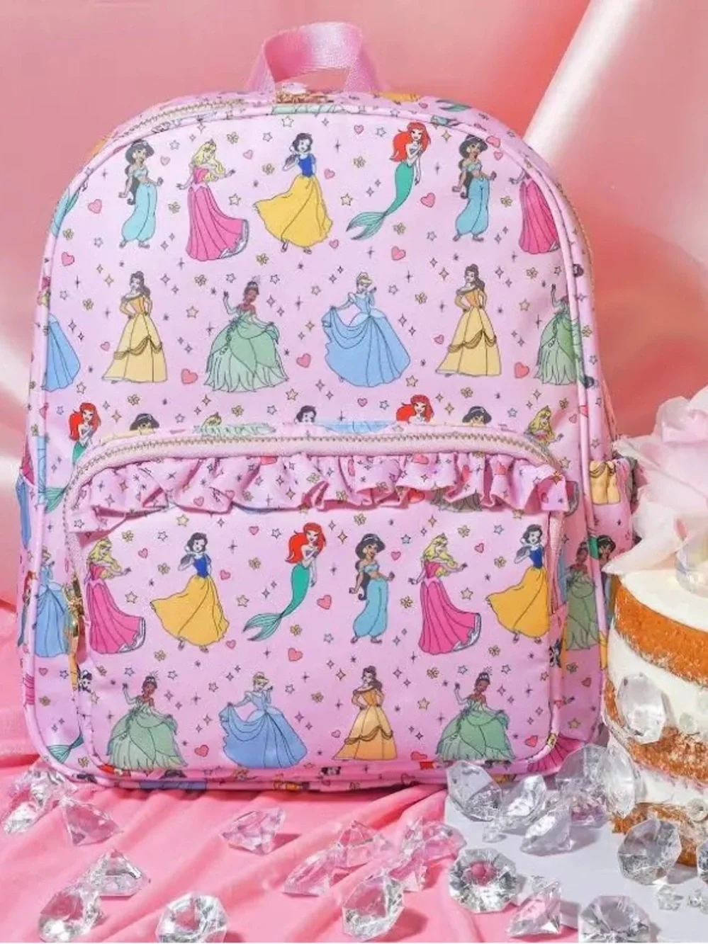 Stoney Clover Never Stop Dreaming Pink Princess Print Mini Backpack - Picture 1 of 6